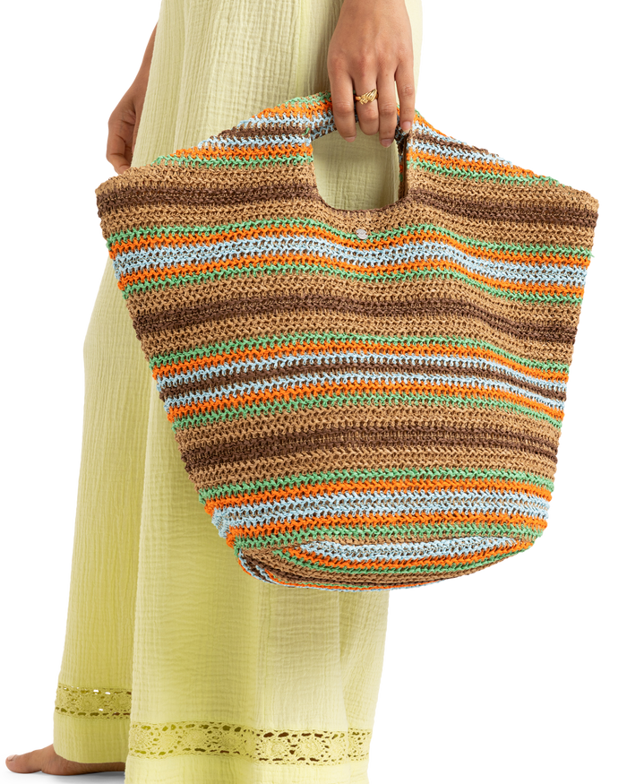 Coco Pearl Tote Bag - Natural Sea - Roxy