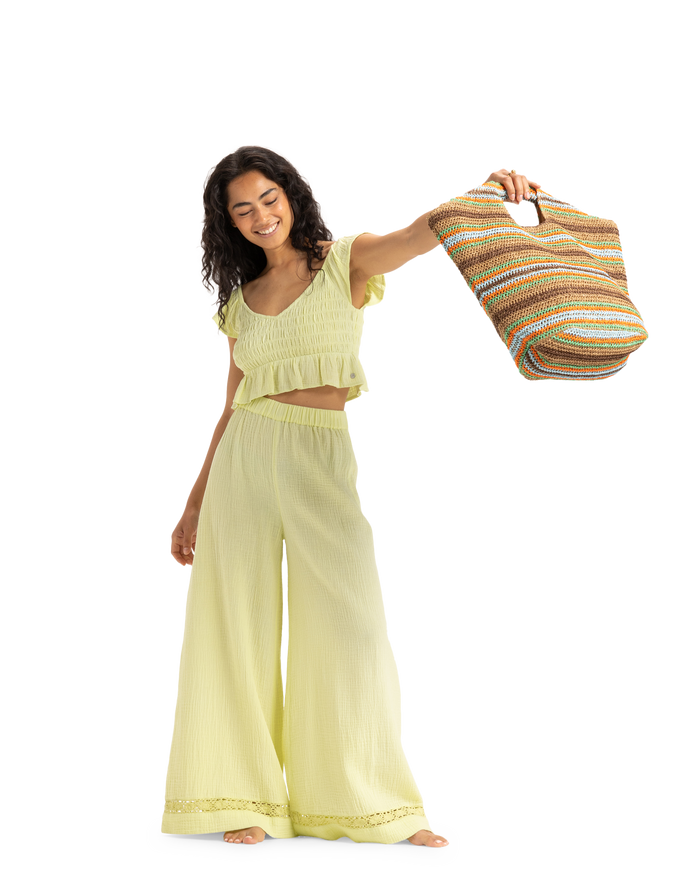 Coco Pearl Tote Bag - Natural Sea - Roxy