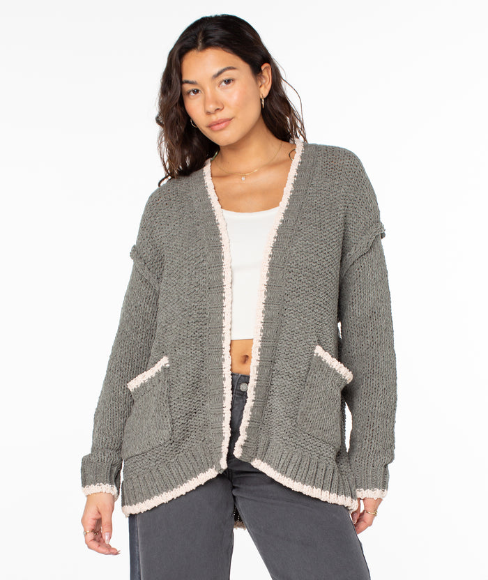 Cozy Cruiser Cardigan - Vetiver - Roxy