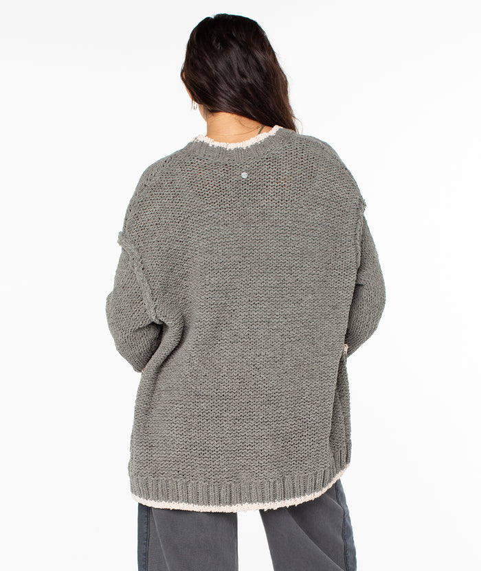Cozy Cruiser Cardigan - Vetiver - Roxy