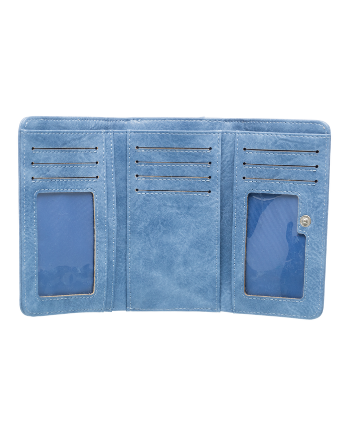Crazy Diamond Trifold Wallet - Grapemist - Roxy
