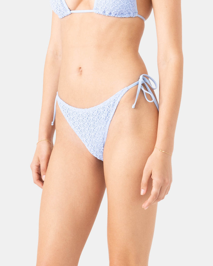 Crochet Tie Side Cheeky Bikini Bottom - Roxy