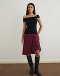 Image of Cuthbe One Shoulder Twist Top in Black