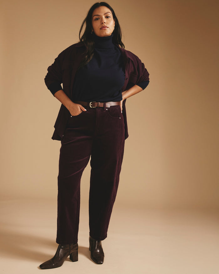 Dakota Twisted Leg Corduroy Pants - Gamay | Plus Size & Straight Size Women's Fashion | Universal Standard