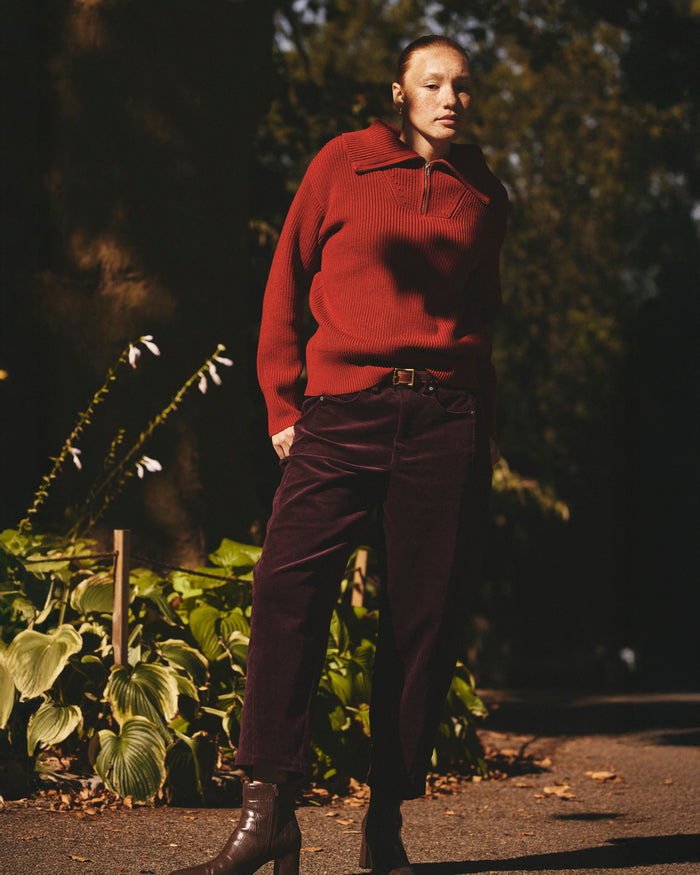 Dakota Twisted Leg Corduroy Pants - Gamay | Plus Size & Straight Size Women's Fashion | Universal Standard