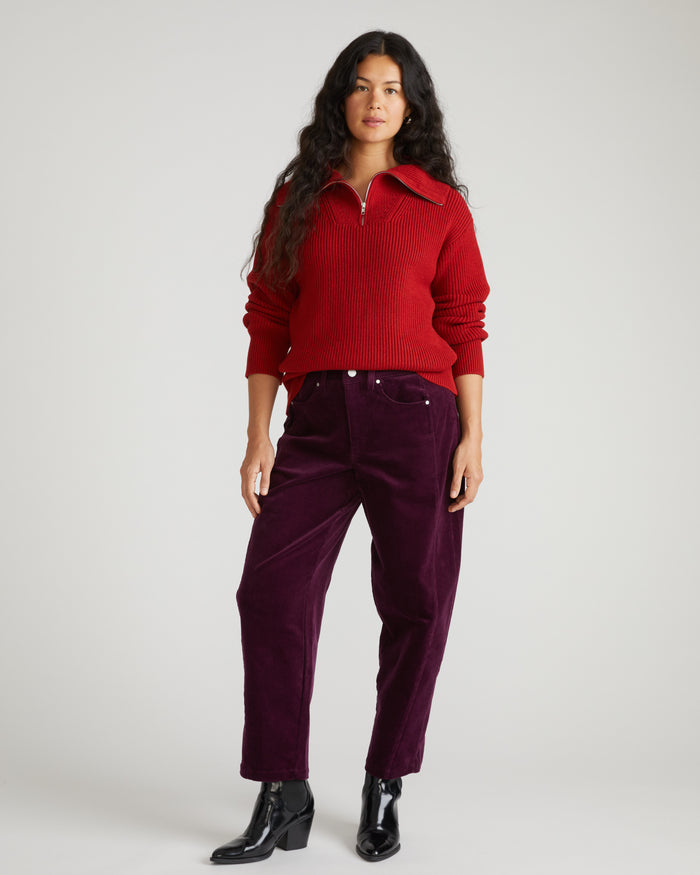 Dakota Twisted Leg Corduroy Pants - Gamay | Plus Size & Straight Size Women's Fashion | Universal Standard