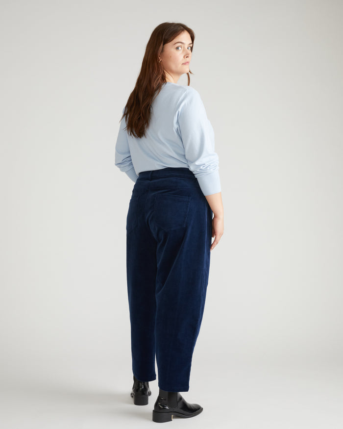 Dakota Twisted Leg Corduroy Pants - Pageant Blue | Plus Size & Straight Size Women's Fashion | Universal Standard