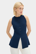 Daphne Sleeveless Waisted Knit