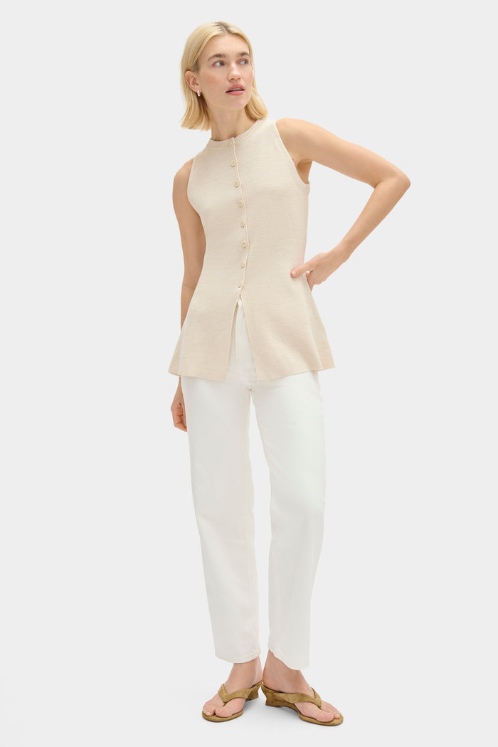 Daphne Sleeveless Waisted Knit