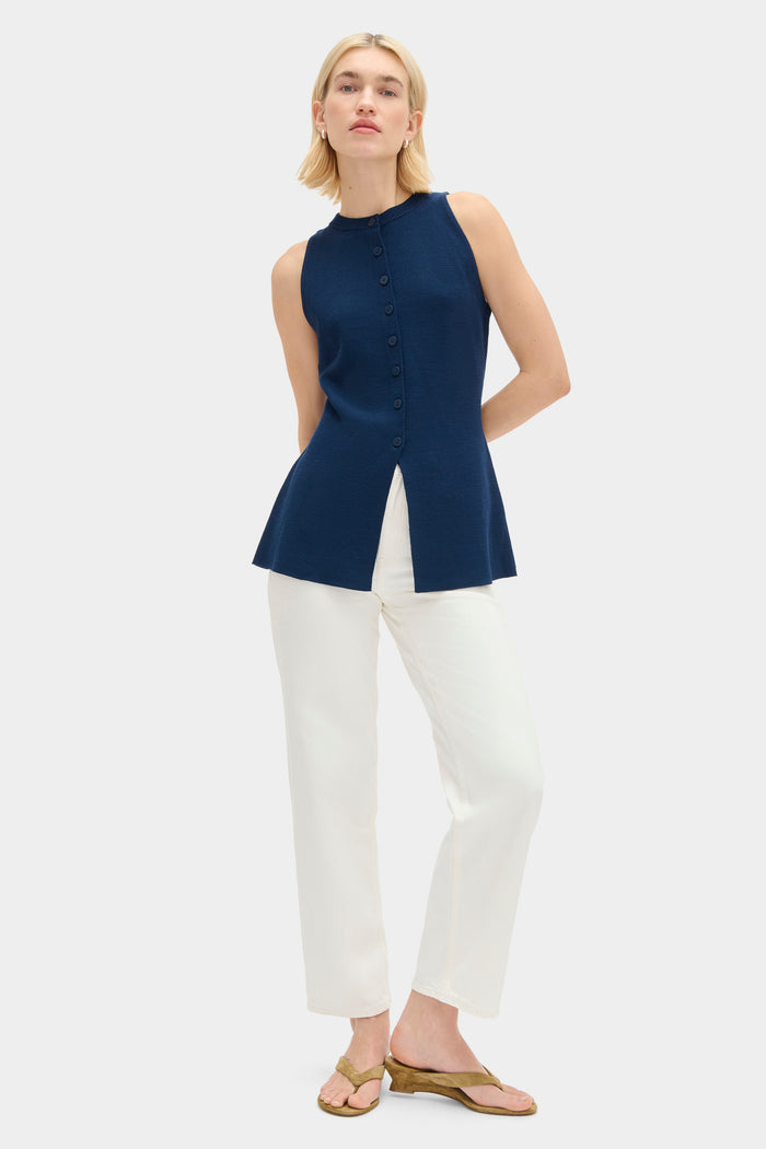 Daphne Sleeveless Waisted Knit