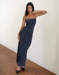 Image of Darsih Maxi Dress in Heart Flock Navy and Yellow