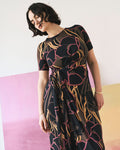 Delilah Liquid Jersey Dress - Poppy Field Print | Plus Size & Straight Size Women's Fashion | Universal Standard