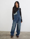 Image of Image of Denim Dungaree in Mid Blue Tint