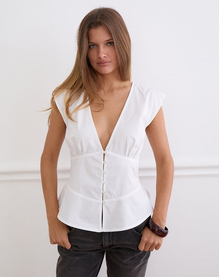Image of Devlon Blouse in White