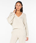 Dream Thing Sweatshirt - Pumice Stone Solid - Roxy