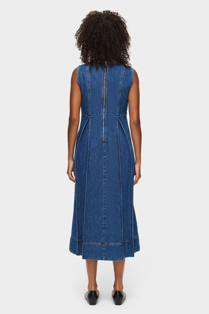 ED Cherish Midi Denim Dress