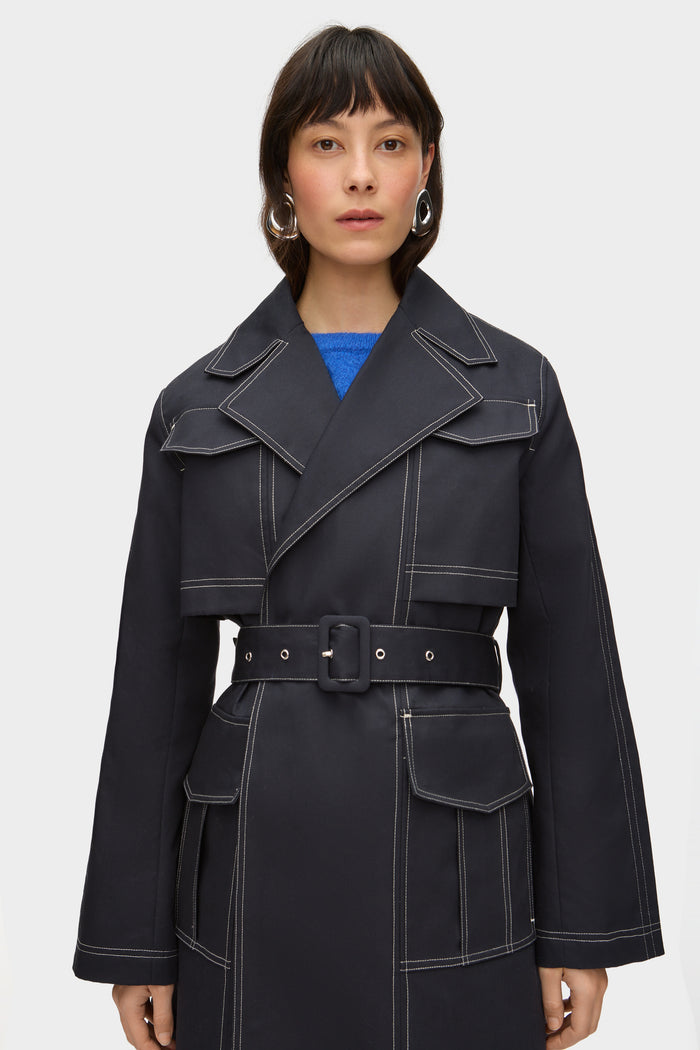 Elsa Wrap Trench Coat
