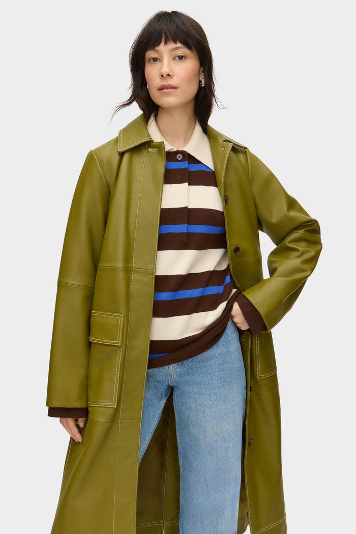 Ester Striped Polo Sweater