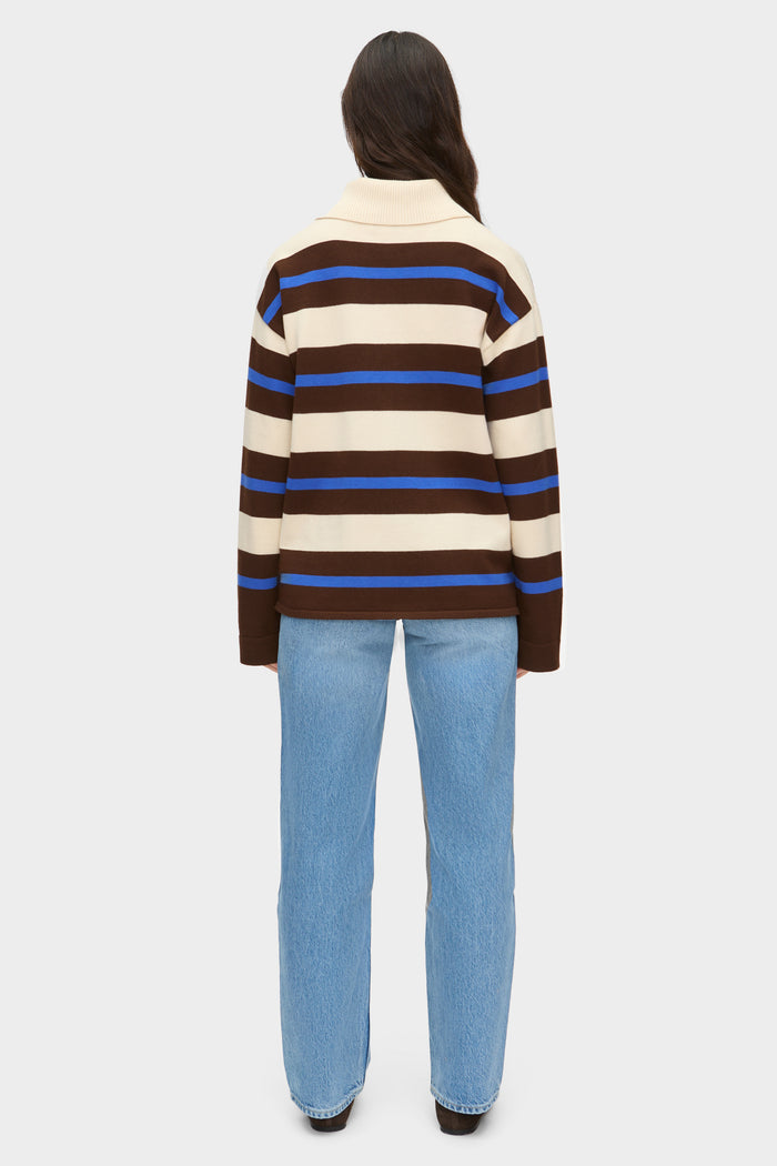 Ester Striped Polo Sweater