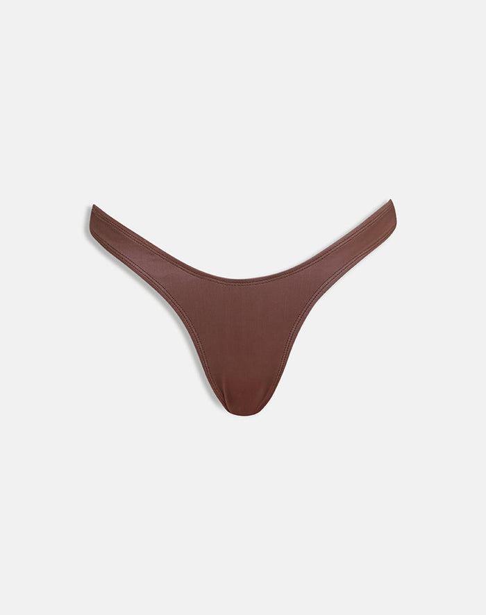 Image of Farida Bikini Bottom in Brown