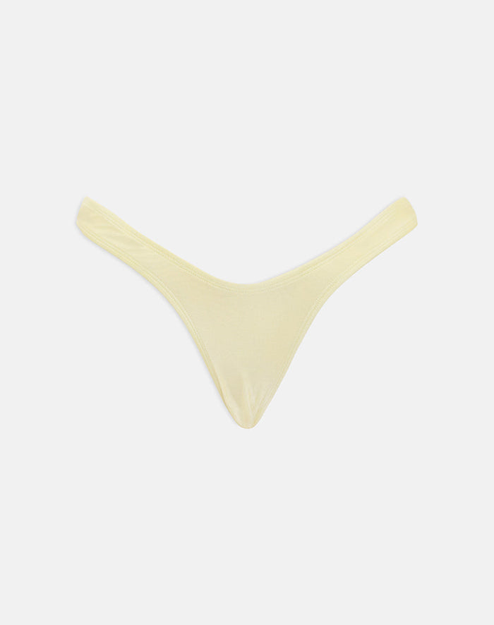 Image of Farida Bikini Bottom in Butter Yellow