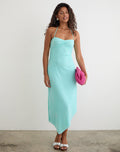 Image of Florrie Midi Dress in Flock Floral Doodle Blue