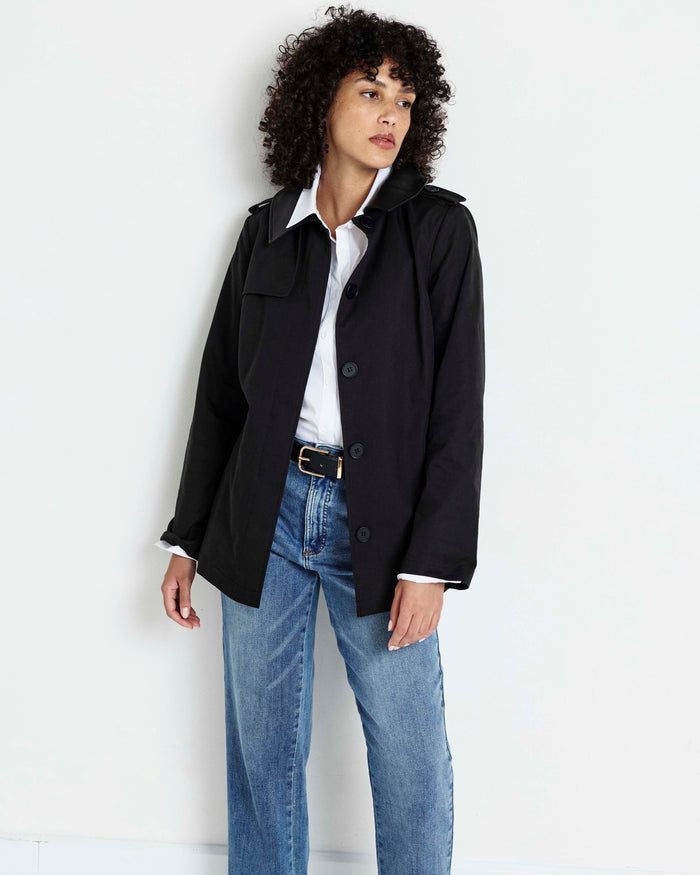 Freya Trench Coat - Black | Plus Size & Straight Size Women's Fashion | Universal Standard