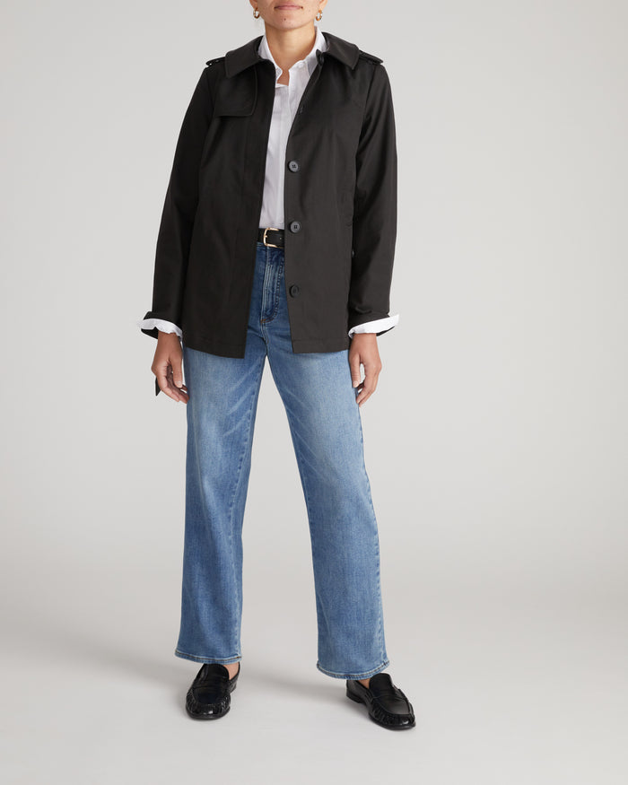 Freya Trench Coat - Black | Plus Size & Straight Size Women's Fashion | Universal Standard