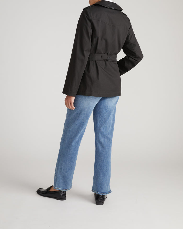 Freya Trench Coat - Black | Plus Size & Straight Size Women's Fashion | Universal Standard