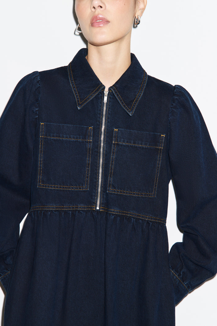 Gabriella Denim Midi Dress