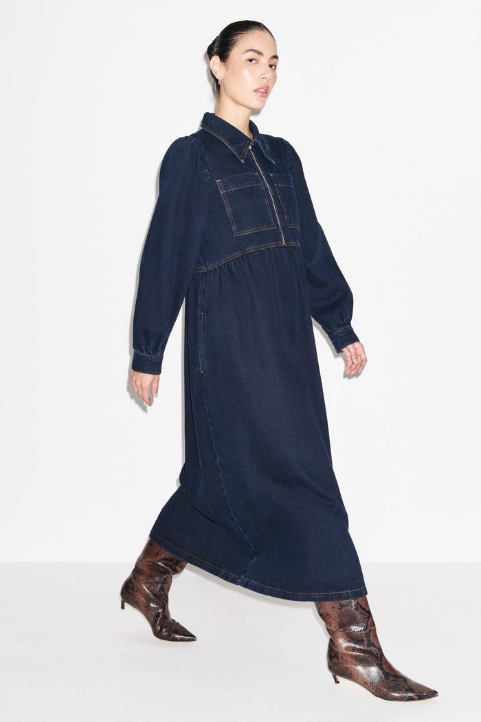 Gabriella Denim Midi Dress