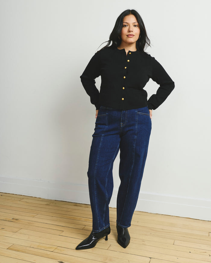 Gabrielle Button-Front Cardigan - Black | Plus Size & Straight Size Women's Fashion | Universal Standard