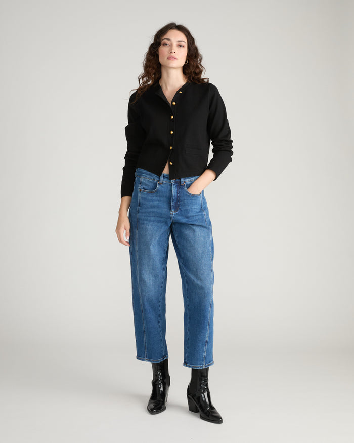 Gabrielle Button-Front Cardigan - Black | Plus Size & Straight Size Women's Fashion | Universal Standard