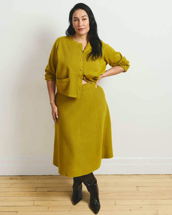 Gabrielle Button-Front Cardigan - Martini Olive | Plus Size & Straight Size Women's Fashion | Universal Standard
