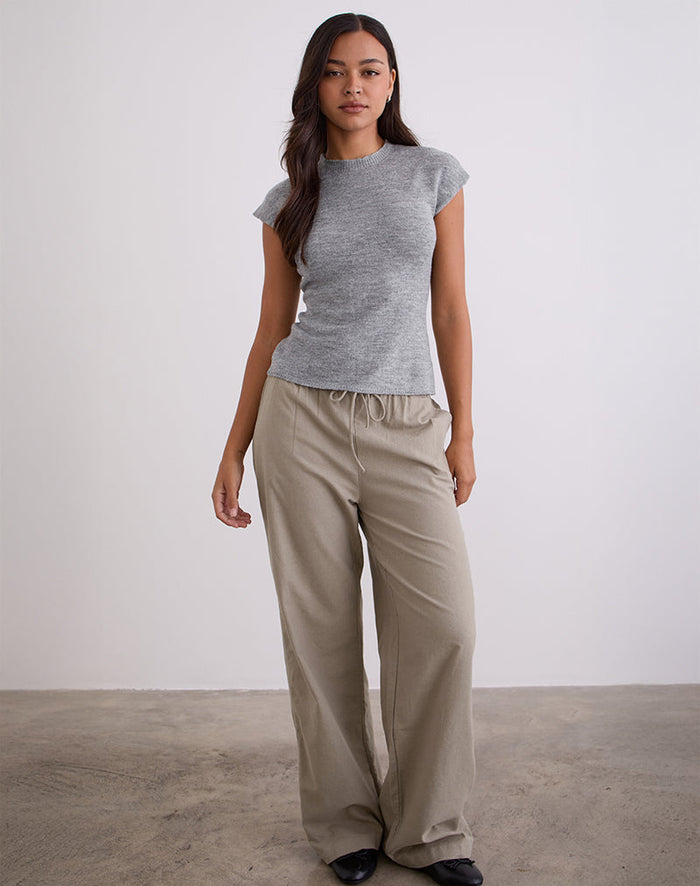 Image of Hanuva Top in Knit Grey