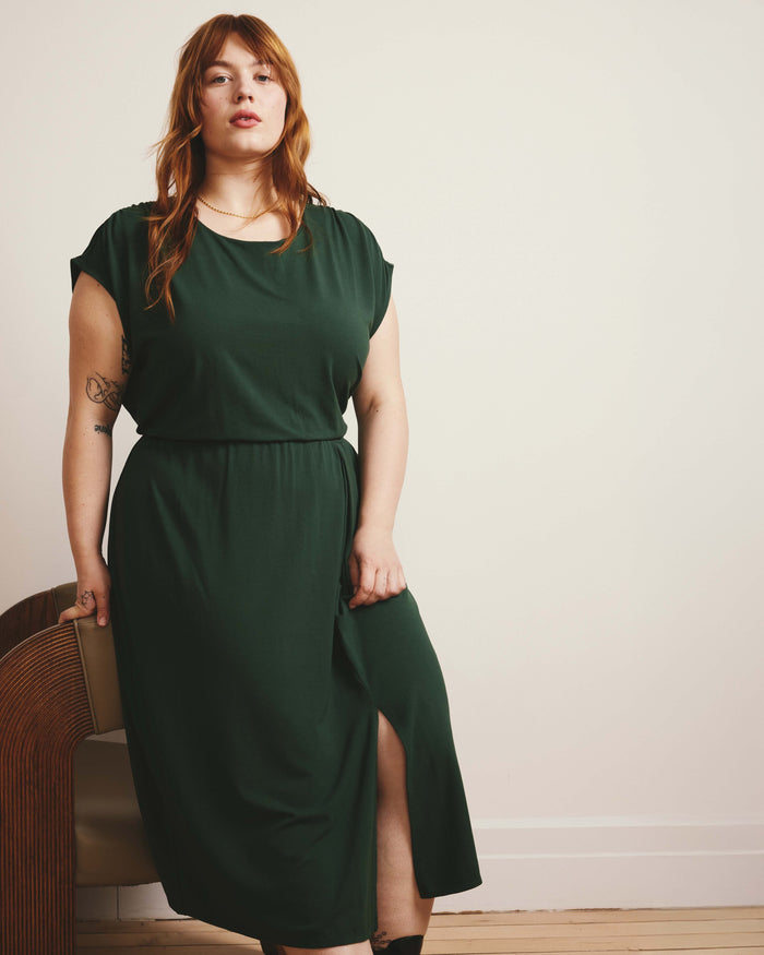 Havana Divine Jersey Dress - Conifer | Plus Size & Straight Size Women's Fashion | Universal Standard