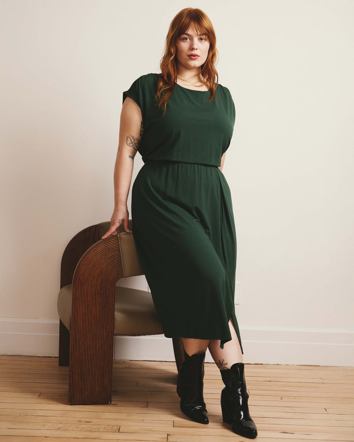 Havana Divine Jersey Dress - Conifer | Plus Size & Straight Size Women's Fashion | Universal Standard