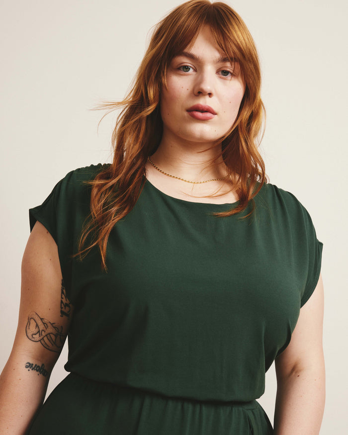 Havana Divine Jersey Dress - Conifer | Plus Size & Straight Size Women's Fashion | Universal Standard