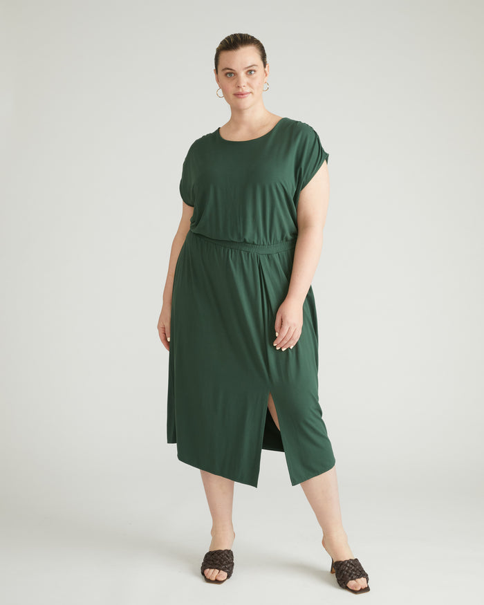 Havana Divine Jersey Dress - Conifer | Plus Size & Straight Size Women's Fashion | Universal Standard