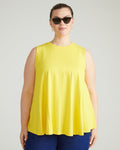 Heatwave Divine Jersey Flared Tank - Yellow | Plus Size & Straight Size Women's Fashion | Universal Standard