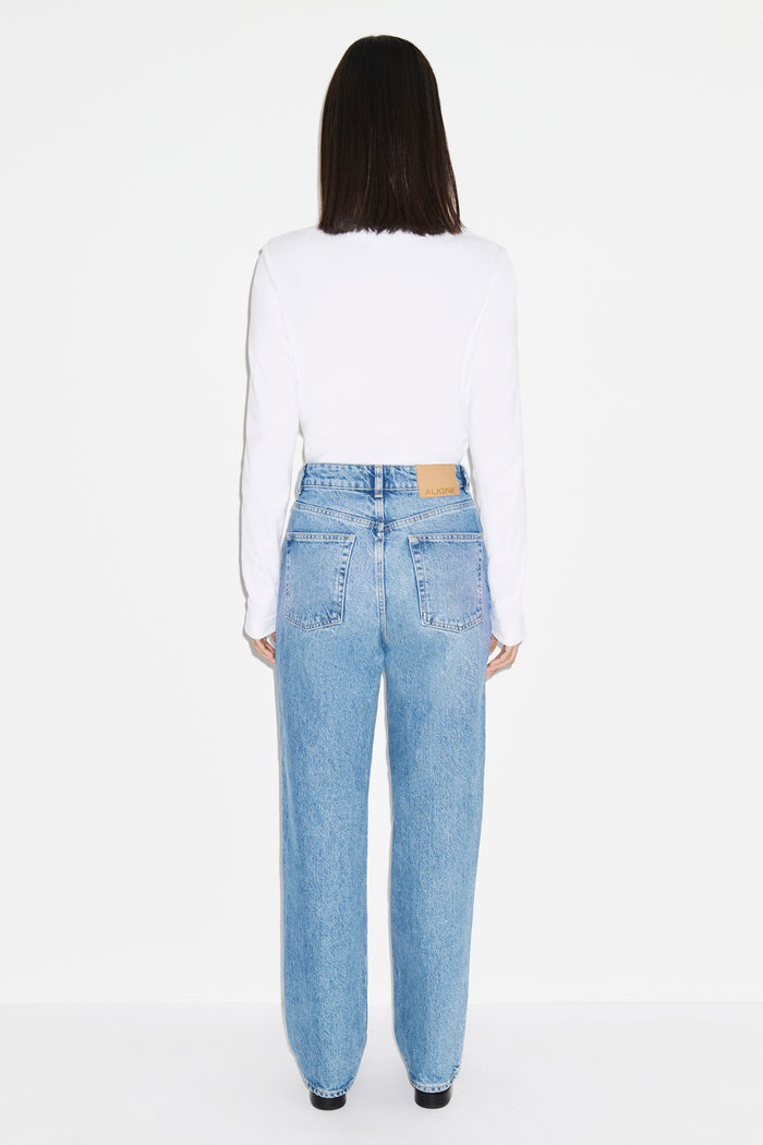 High Rise Straight Leg Jeans