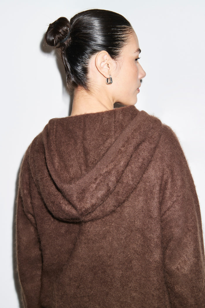 Illaria Brushed Wool Hoodie