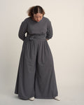 Isadora Wide Leg Lounge Pants - Fine Stripe in Navy/White | Plus Size & Straight Size Women's Fashion | Universal Standard