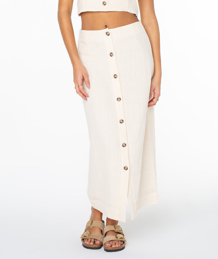 Island Nomad Skirt - Parchment Solid - Roxy
