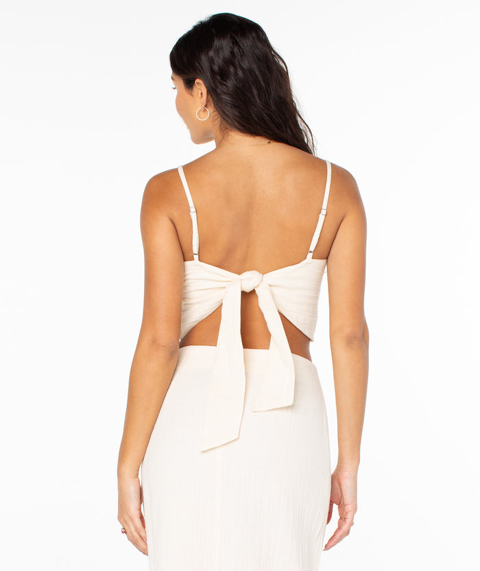 Island Nomad Top - Parchment Solid - Roxy