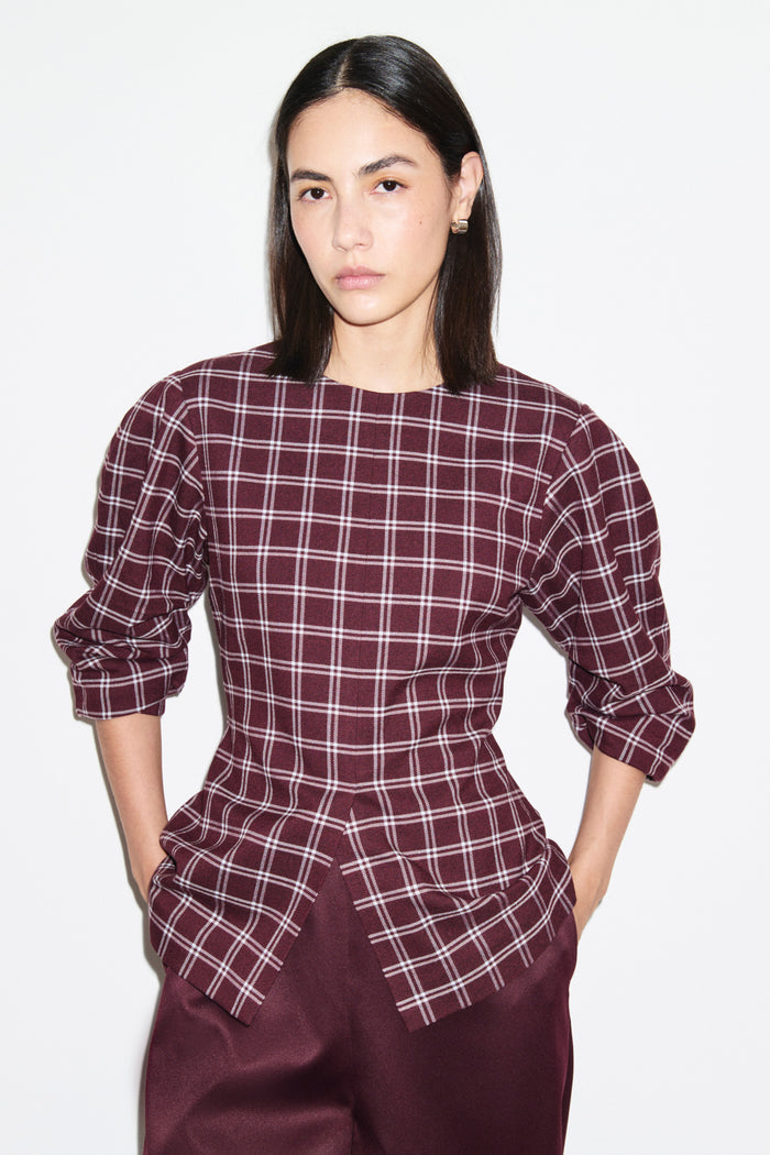 Janey Ruched Sleeve Top
