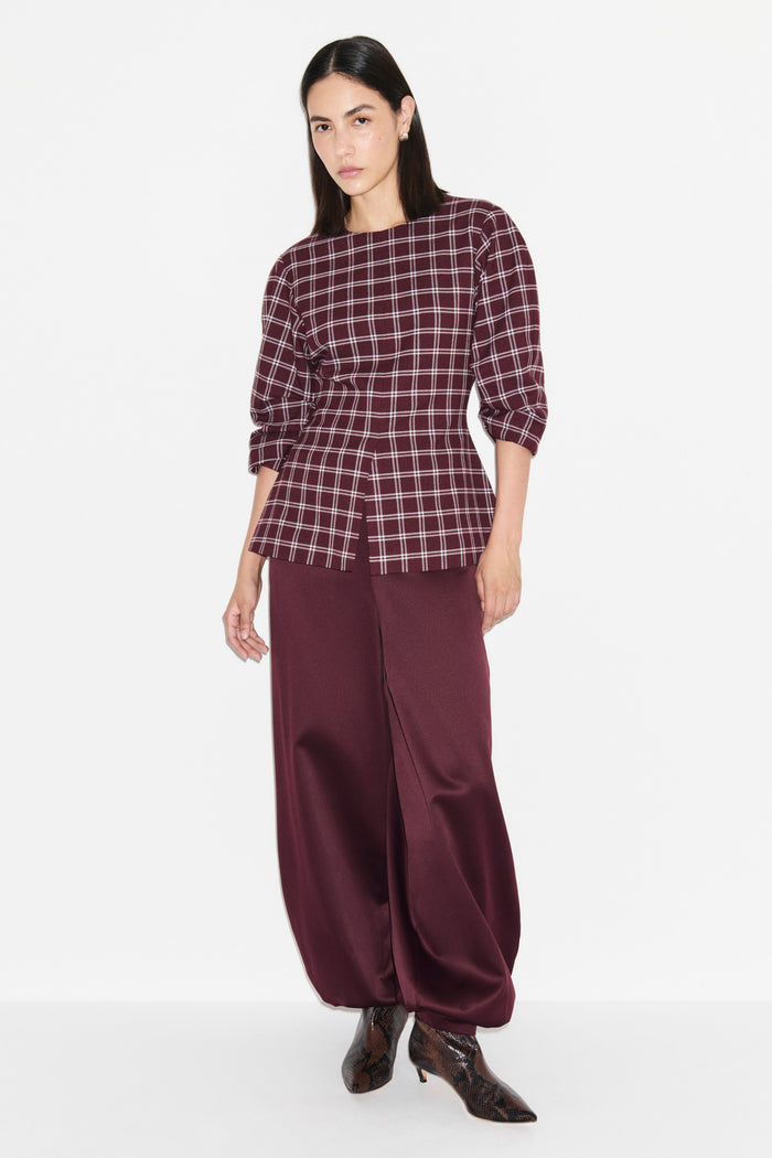 Janey Ruched Sleeve Top