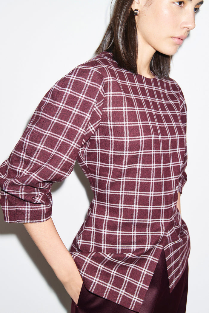 Janey Ruched Sleeve Top