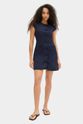 Jennie Cap Sleeve Linen Mix Dress
