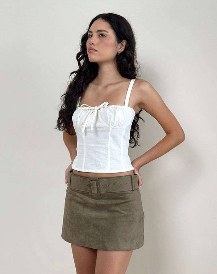 Image of Kamden Cami Top in Linen Ivory